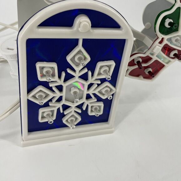 Vintage Christmas Santa Snowman Light Up See Saw Decor INDOOR Motorized - Picture 3 of 13